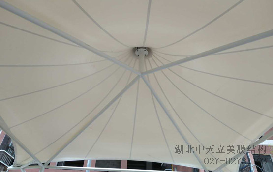 拉膜现场施工图