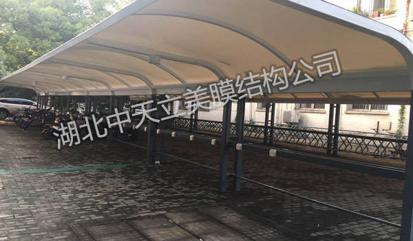 膜结构自行车棚